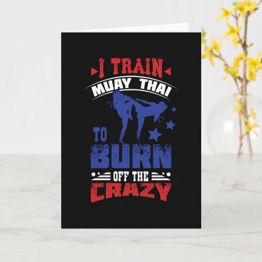 Muay Thai Thailand Karte (Gelbe Blume)