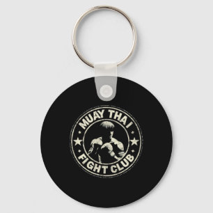 Muay Thai Thailand Kickboxen MMA Kämpfer Vintage  Schlüsselanhänger