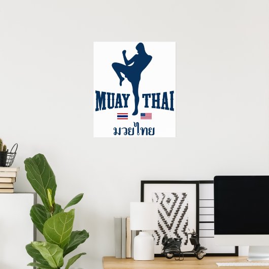 Muay Thai Thailand Poster (Heimbüro)