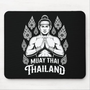 Muay Thai Thailand Vintag Tiger Fighter Training Mousepad