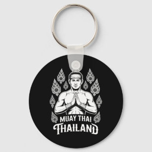 Muay Thai Thailand Vintage Tiger Kämpfer Training  Schlüsselanhänger