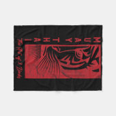 Muay Thai Tiger Art Of 8 Limbs Kickboxing Gift Shi Fleecedecke (Vorderseite (Horizontal))