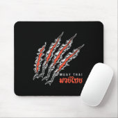 Muay Thai Tiger Claw Mma Street Fight Kickboxing C Mousepad (Mit Mouse)