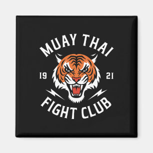 Muay Thai Tiger Fight Kickboxen Kämpfer Thaiboxi Magnet