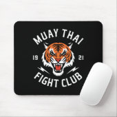 Muay Thai Tiger Fight Kickboxen Kämpfer Thaiboxi Mousepad (Mit Mouse)