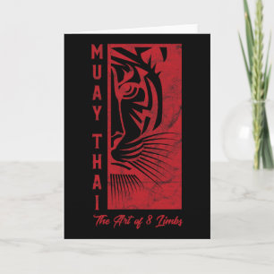 Muay-Thai-Tiger-Kunst der 8 Gliedmaßen Kickboxen G Karte