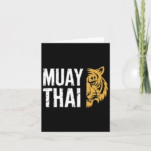 Muay Thai Tiger Martial Arts Fighter Karte (Vorderseite)