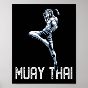 Muay Thai Tiger - Nak Muay, Kickbox-Geschenk  Poster