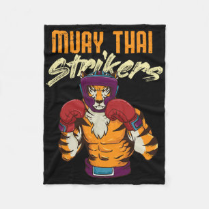 Muay Thai Tiger Thai Boxing Thailand Kickboxing 1 Fleecedecke