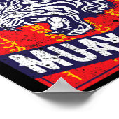 Muay Thai Tiger Training MMA Straßenkampf Kickboxi Poster (Ecke)