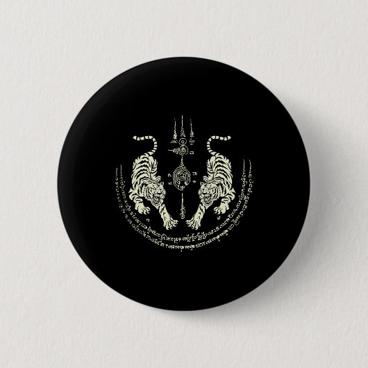 Muay Thai Tigers Kampfsport K Kickboxen Th Button (Vorderseite)