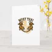 Muay Thai Tigers Karte (Gelbe Blume)