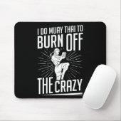 Muay Thai Training Kämpfer Kickboxen Anfänger Boxe Mousepad (Mit Mouse)