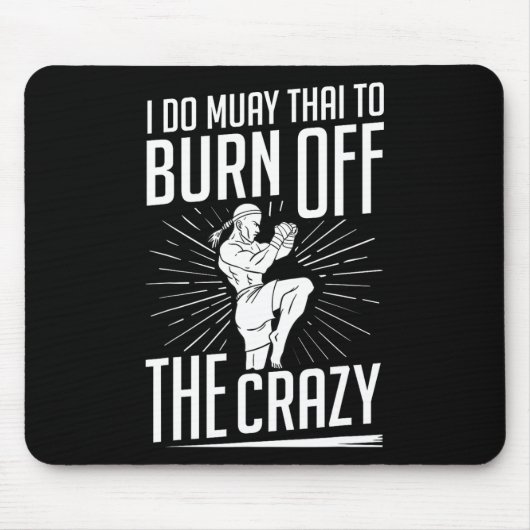 Muay Thai Training Kämpfer Kickboxen Anfänger Boxe Mousepad (Vorne)