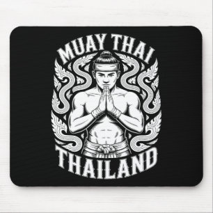 Muay Thai Training Kickboxen Thailand Vintage Tig Mousepad