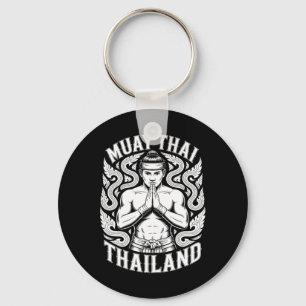 Muay Thai Training Kickboxen Thailand Vintage Tig Schlüsselanhänger