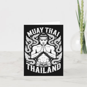 Muay Thai Training Kickboxing Thailand Vintag Tig Karte