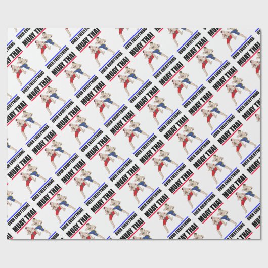 Muay Thai über alles Geschenkpapier (Flach)