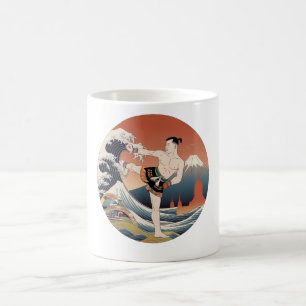 Muay Thai Ukiyo-e Fighter   japanische Tasse