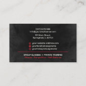 Muay Thai und Kickboxing Coach - Blue Red Business Visitenkarte (Rückseite)