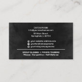 Muay Thai und Kickboxing Coach - Handschuhe und Ri Visitenkarte (Rückseite)