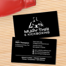 Muay Thai und Kickboxing Coach - Schwarzweiß