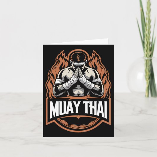 Muay Thai und Thai Boxkampf Karte (Vorderseite)