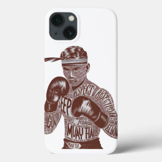 Muay Thai Vintag Typografie Fighter Iphone-Fall Case-Mate iPhone Hülle