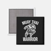 Muay Thai Warrior Boxing Kampfsport Arts Com Magnet (Vorderseite/Rückseite)