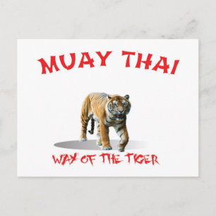 Muay Thai Way of the Tiger Postcard Postkarte