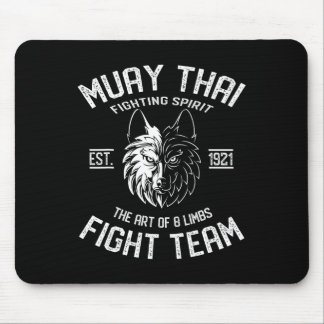 Muay Thai Wolf Fight Team - Nak Muay, Kickboxen G Mousepad
