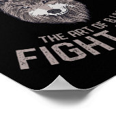 Muay Thai Wolf Thai-Boxen Kickboxen Poster (Ecke)