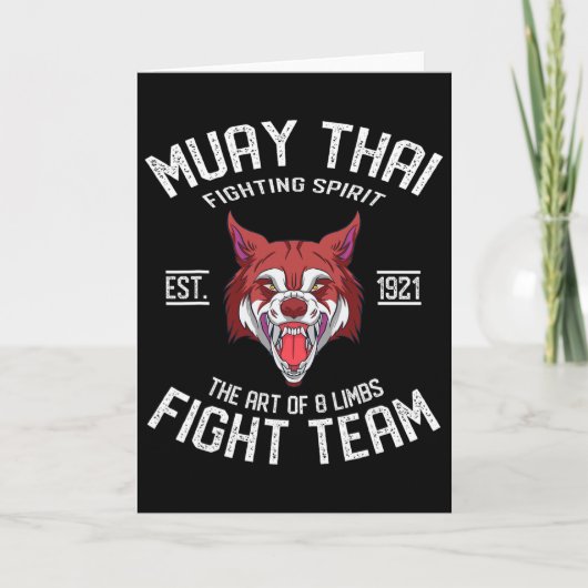 Muay Thai Wolf - Thai-Boxen und Kickboxen  Karte (Vorderseite)