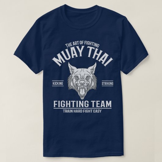 Muay Thai Wolf Thai Boxing T-Shirt (Design vorne)