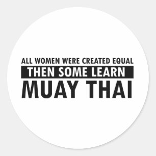 Muay thailändische Geschenkartikel Runder Aufkleber