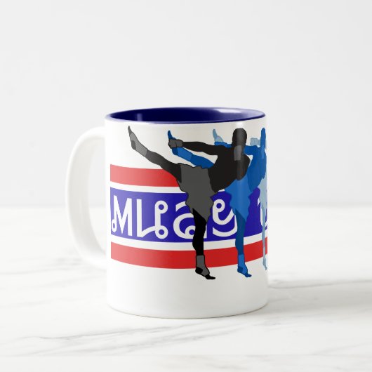 Muay thailändische Tasse (Vorderseite Links)