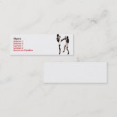 Muay thailändische Verpacken-Visitenkarte Mini Visitenkarte (Vorne/Hinten)