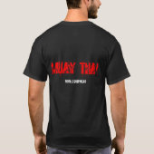 Muay thailändische Weise des T-Shirt (Rückseite)