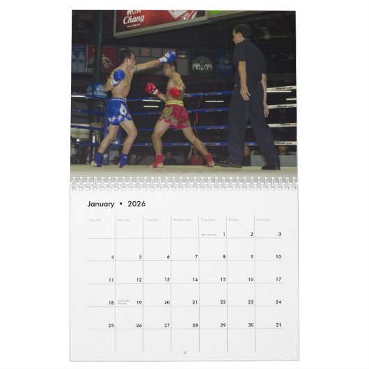 Muay thailändischer Kalender (Jan 2026)