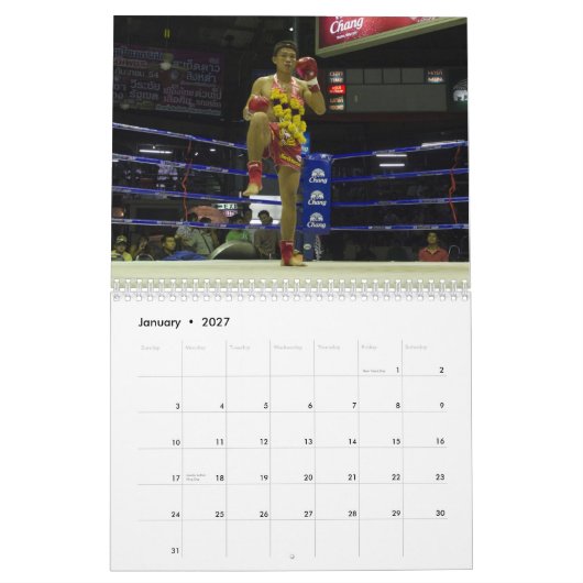 Muay thailändischer Kalender (Jan 2027)
