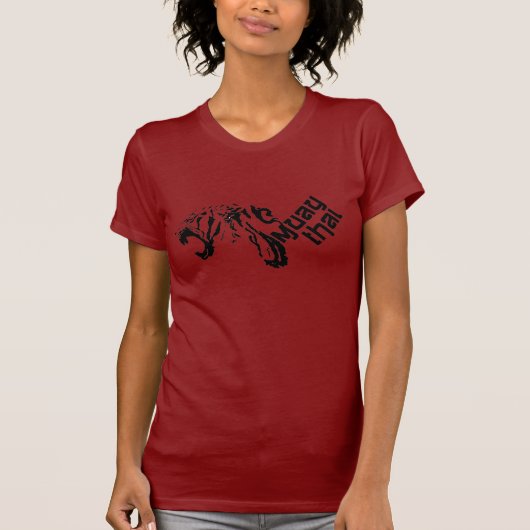 Muay thailändischer Tiger-T - Shirt (Vorderseite)