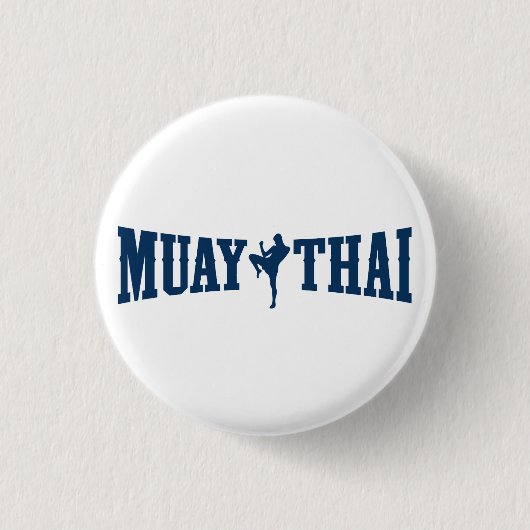 Muay thailändisches Logo Button (Vorderseite)