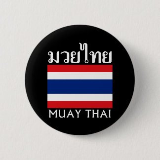 Muay thailändisches + Thailand-Flagge Button