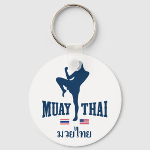 Muay thailändisches Thailand USA Schlüsselanhänger