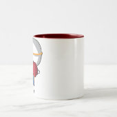 Muay thailändisches zweifarbige tasse (Mittel)