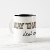 MUAYTHAI ZWEIFARBIGE TASSE (Vorderseite Links)