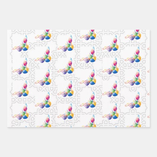 Mubarak-Raketen Geschenkpapier Set (Vorderseite 3)
