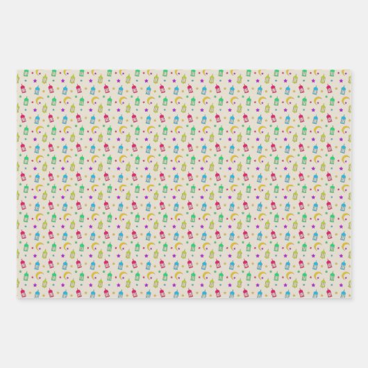 Mubarak-Raketen Geschenkpapier Set (Vorderseite)