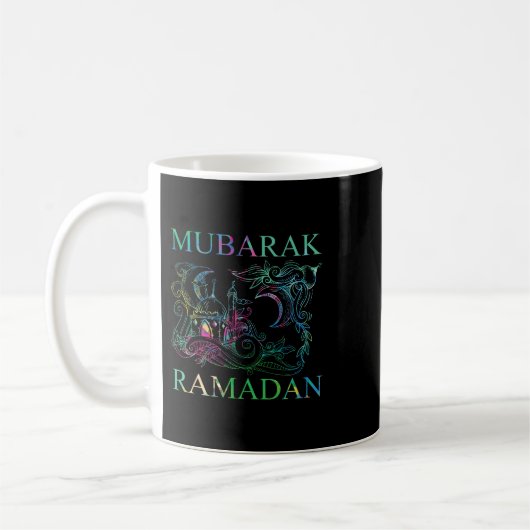 Mubarak Ramadan 2Moschee Allah 2Islamische Religio Kaffeetasse (Links)