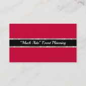 "Much Ado" Event-Diva-Visitenkarte Visitenkarte (Rückseite)